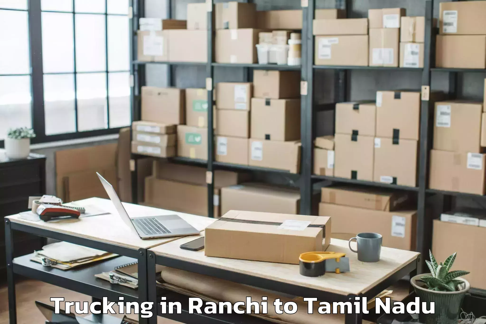 Quality Ranchi to Manalurpettai Trucking